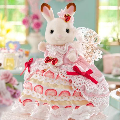 Sylvanian Families Freya&rsquo;s Birthday Celebration Strawberry Cake Dress