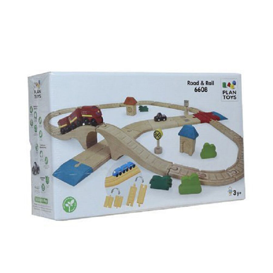Plantoys Road Rail Set Toys