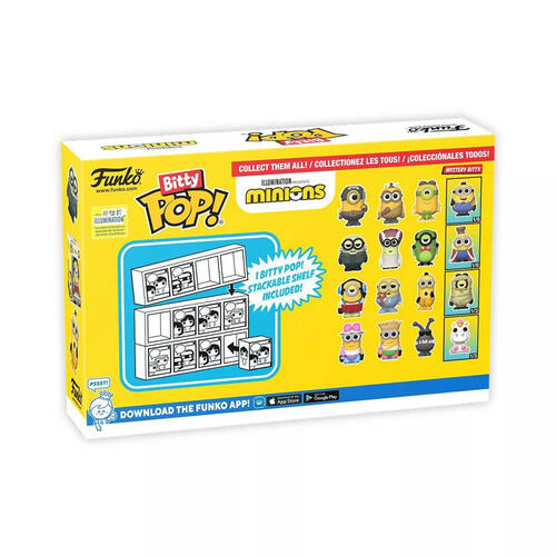 Funko Bitty Pop! Minions - Tourist Jerry (4 Pack) - Assorted
