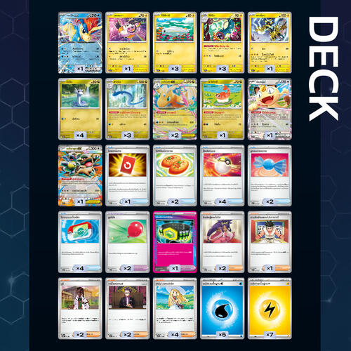 Pokemon Tcg Tactics Deck เมก้าไคริว Ex