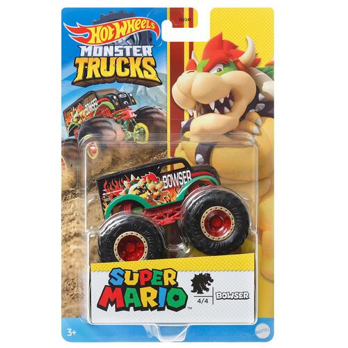 Hot Wheels Monster Truck 1:64 Mario Themed - Assorted