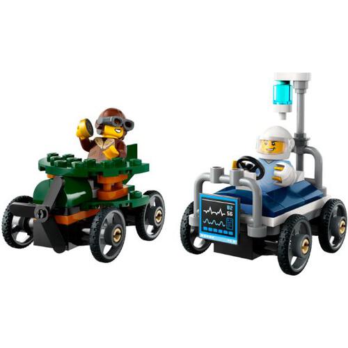 LEGO City Airplane vs. Hospital Bed Race Car Pack 60459