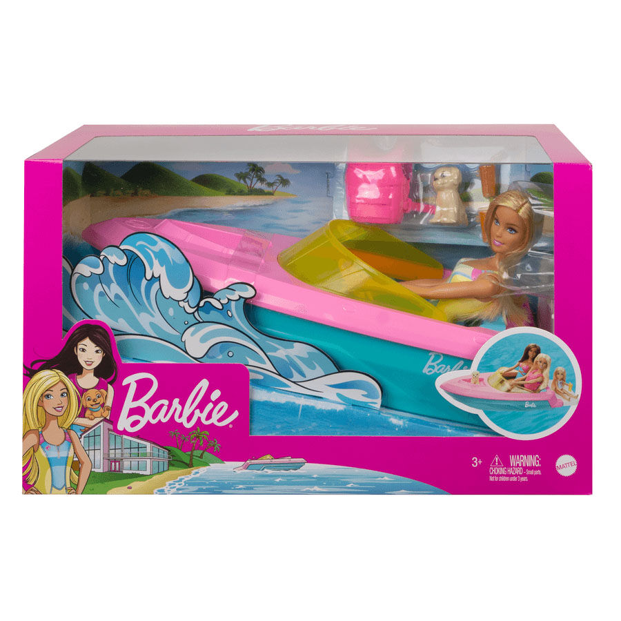 Barbie Estate Boat With Doll Toys