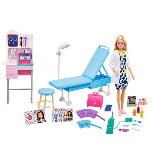 Barbie บาร์บี้ ชุดแพทย์ และอุปกรณ์รักษา