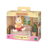 Sylvanian Family Chocolate Rabbit Father Set (Settee)