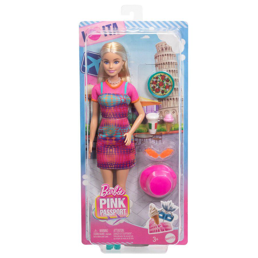 優れた品質 Doll Italy Passport Pink Barbie Blonde Toys | その他