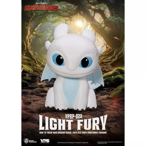 Beast Kingdom How to Train Your Dragon Series Palm Size Vinyl Functional Figurine : Light Fury