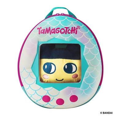 Tamagotchi Rolling Plush Toy with Backpack Set (Mametchi)
