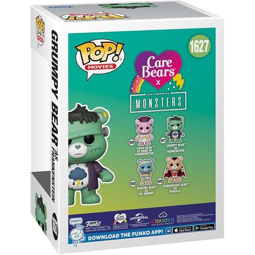 Funko Pop! Universal Monsters x Care Bears - Grumpy Bear as Frankenstein