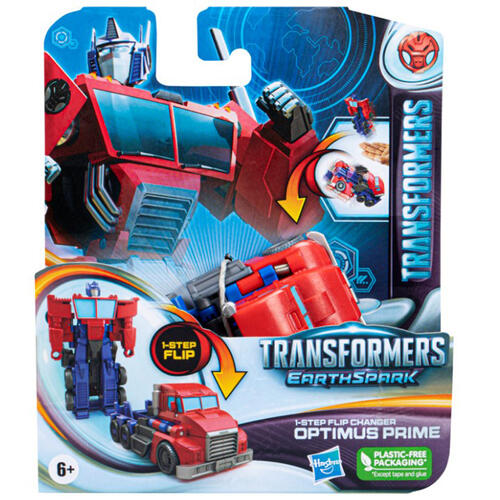 Transformers EarthSpark 1-Step Flip Changer Optimus Prime