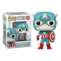Funko Pop! Marvel - Captain America Figure (Retro)