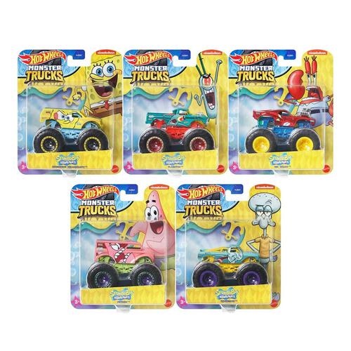 Hot Wheels Monster Trucks 1:64  Spongebob - Assorted