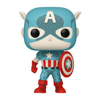 Funko Pop! Marvel - Captain America Figure (Retro)