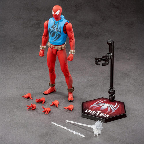 ZD Toys Spider-Man Scarlet Spider ฟิกเกอร์แอคชันสเกล 1/10
