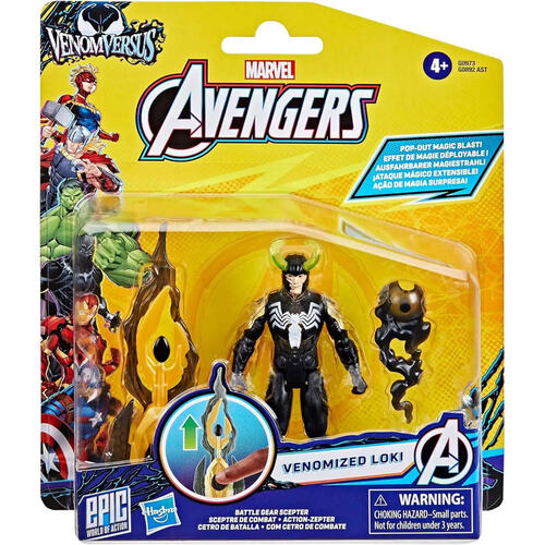 Marvel Avengers VenomVersus Epic World Of Action Series Venomized Loki Action Figure
