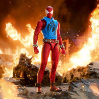 ZD Toys Spider-Man Scarlet Spider ฟิกเกอร์แอคชันสเกล 1/10