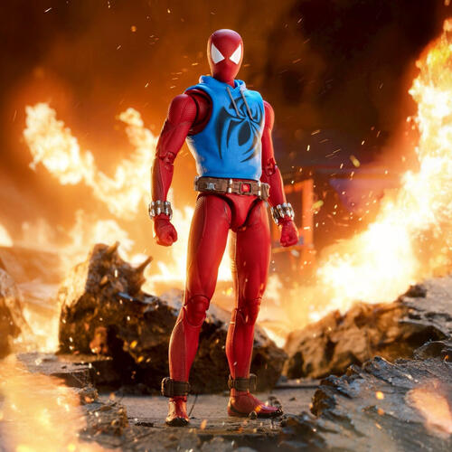 ZD Toys Spider-Man Scarlet Spider ฟิกเกอร์แอคชันสเกล 1/10