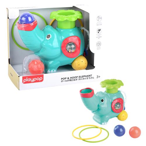 Playpop Pop N Hoop Roller Elephant B/O