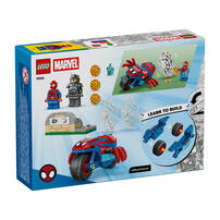 LEGO Marvel Spidey Amazing Friends Spidey on his Motorcycle vs. Rhino 11206