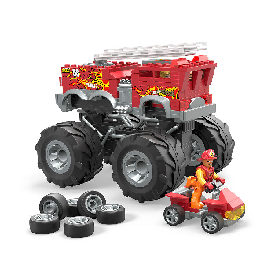 Fire truck monster truck hot sale toy