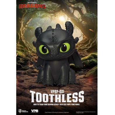 Beast Kingdom How to Train Your Dragon Series Palm Size Vinyl Functional Figurine: Toothless