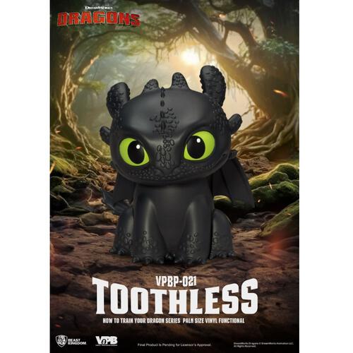 Beast Kingdom How to Train Your Dragon Series Palm Size Vinyl Functional Figurine: Toothless