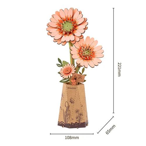 Rolife Light Orange Gerbera
