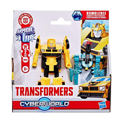 Transformers Cyberworld Armored Cyber Changers Bumblebee Action Figure