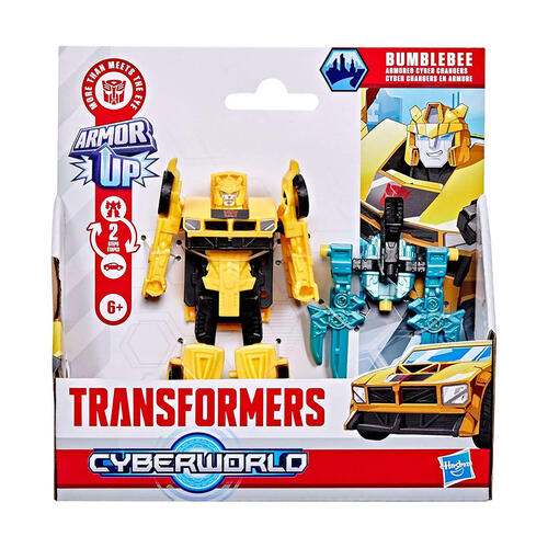 Transformers Cyberworld Armored Cyber Changers Bumblebee Action Figure