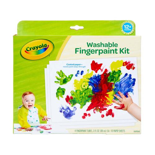 Crayola เครโยล่า ชุดระบายสีด้วยนิ้วมือล้างออกได้สำหรับเด็กเล็ก