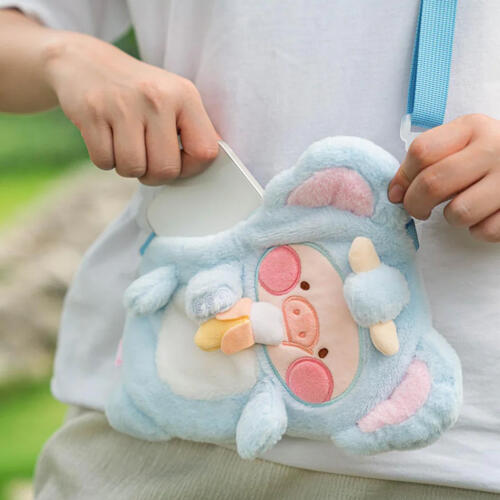 LuLu The Piggy Animal Party - Elephant Lu Plush Crossbody Bag