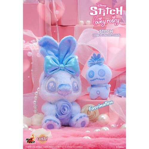 Hot Toys Cosbi Disney Stitch Lovey Rosey Plush Keychain - Blind Box (1 Pc)