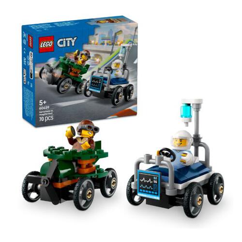 LEGO City Airplane vs. Hospital Bed Race Car Pack 60459