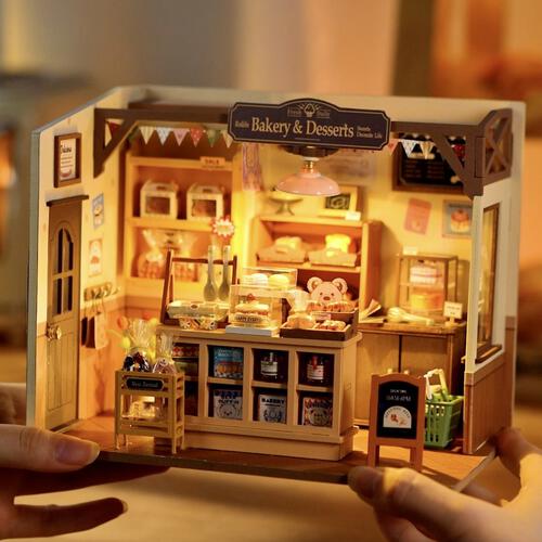 Robotime Rolife Becka's Baking House DIY Wooden Miniature Dollhouse