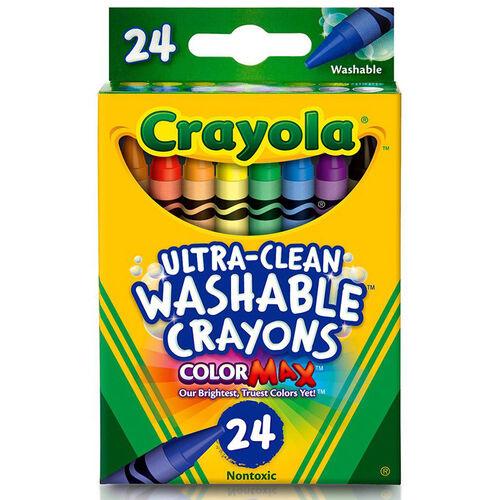 Crayola เครโยล่า สีเทียนล้างออกได้ 24สี