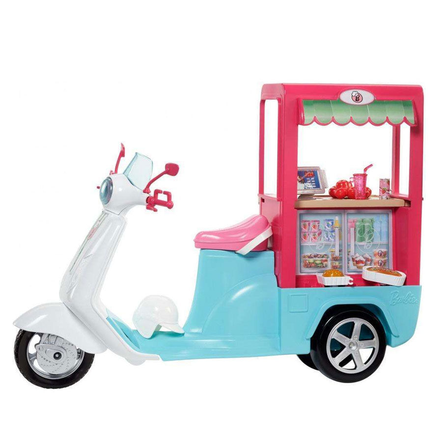 Barbie bistro shop cart playset