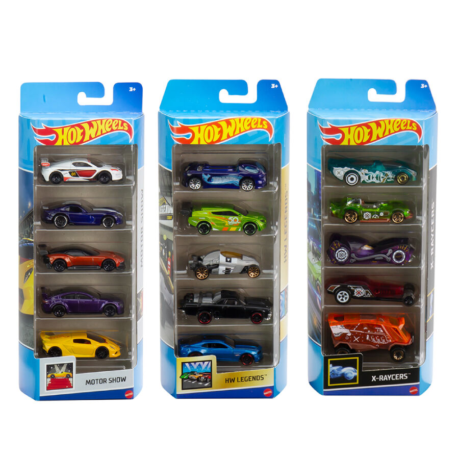 Hot Wheels Basic Car 5 Pieces Assorted