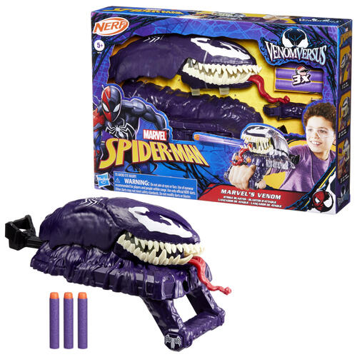 Nerf Marvel Spider-Man VenomVersus Marvel&rsquo;s Venom Strike Blaster