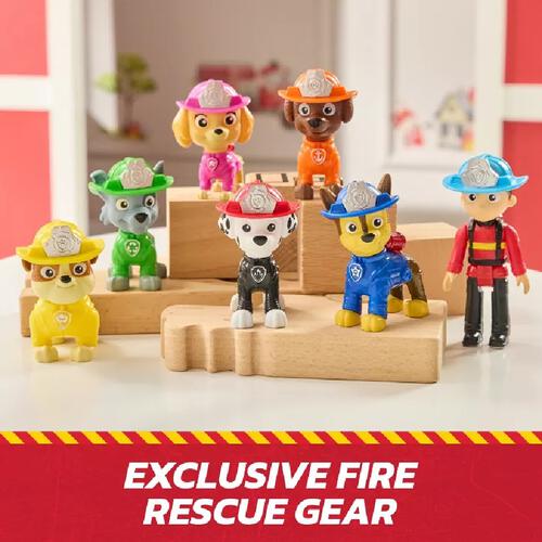 Paw Patrol Fire Rescue Team 7 Collectible Figures Pack