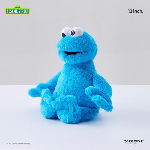 Sesame Street Standing Plush 13inch (Cookie Monster)