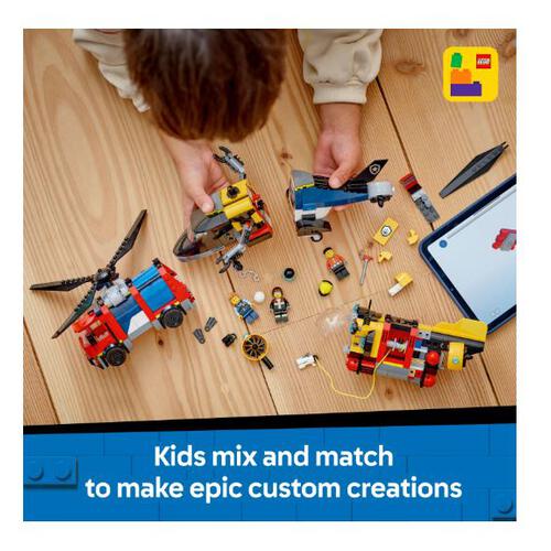 LEGO City Helicopter, Fire Truck & Submarine Remix 60462