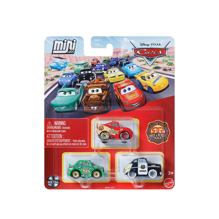 Disney Pixar Cars Mini Racers 3-Pack- Assorted | Toys
