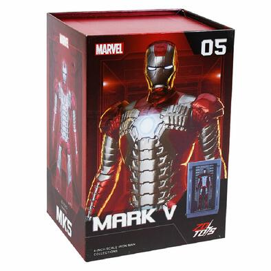 ชุดฟิกเกอร์ ZD Toys Marvel Iron Man MK5 ขนาด 4 นิ้ว และ Hall of Armor