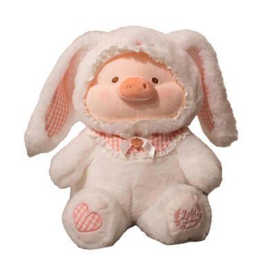 Lulu The Piggy 28cm Bunny Lulu Plush (White)