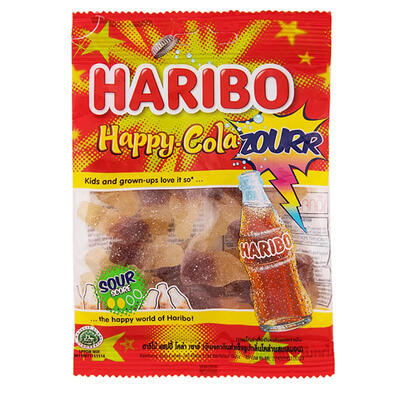 Haribo ฮาริโบ Happy Cola Sour