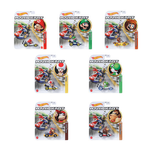 Hot Wheels Mario Kart Replica Diecast - Assorted (1 Pc)