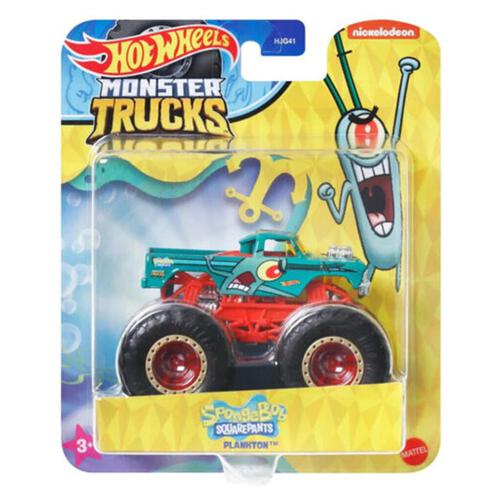 Hot Wheels Monster Trucks 1:64  Spongebob - คละแบบ