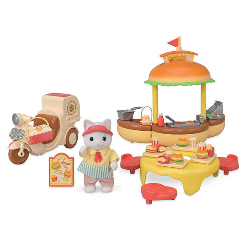 Sylvanian Families - 5757 Hamburger Stand - Dollhouse Playsets