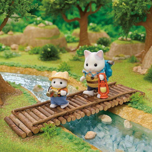 Sylvanian Families Exciting Exploration Latte Cat Brother & Baby Set