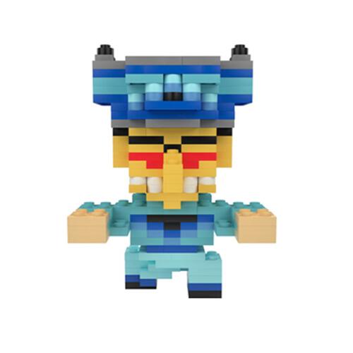 Microbrik ตัวต่อผีตาโขนสีฟ้า